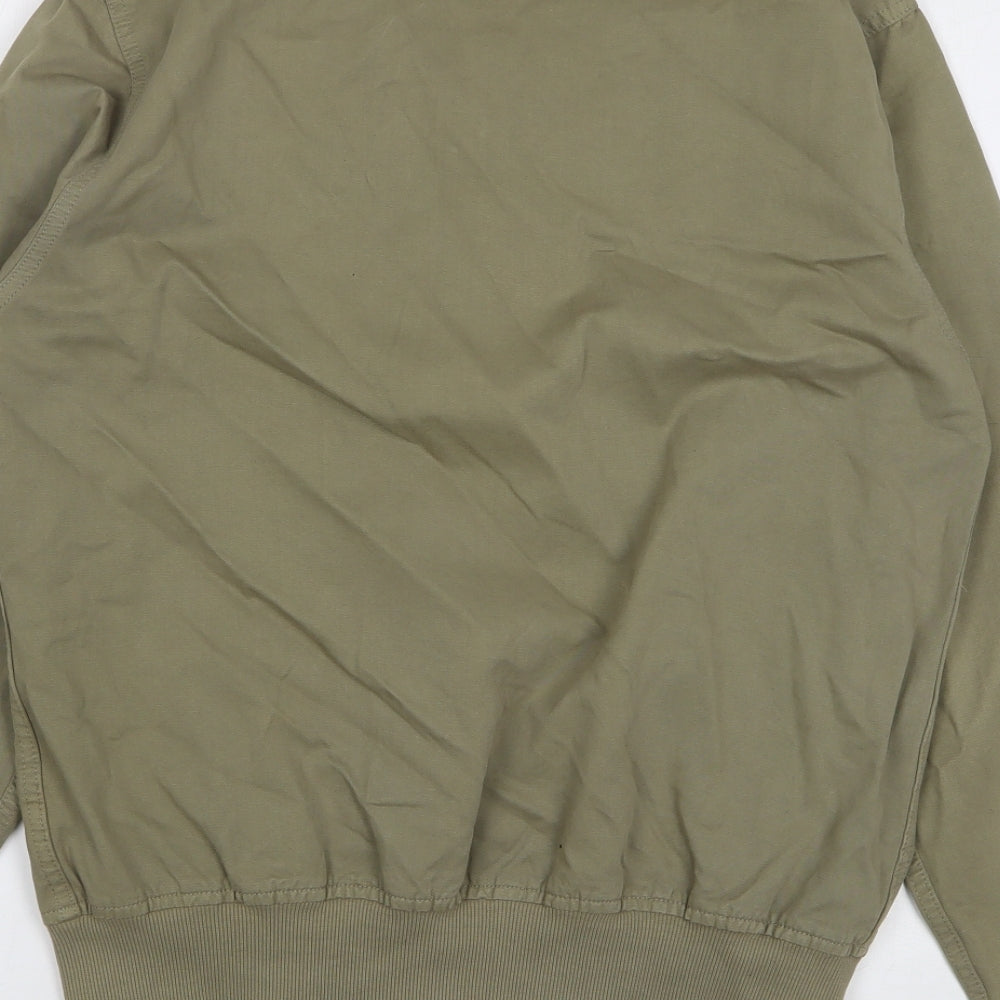 Cedar Wood State Mens Green Bomber Jacket Jacket Size M Zip - Chicago