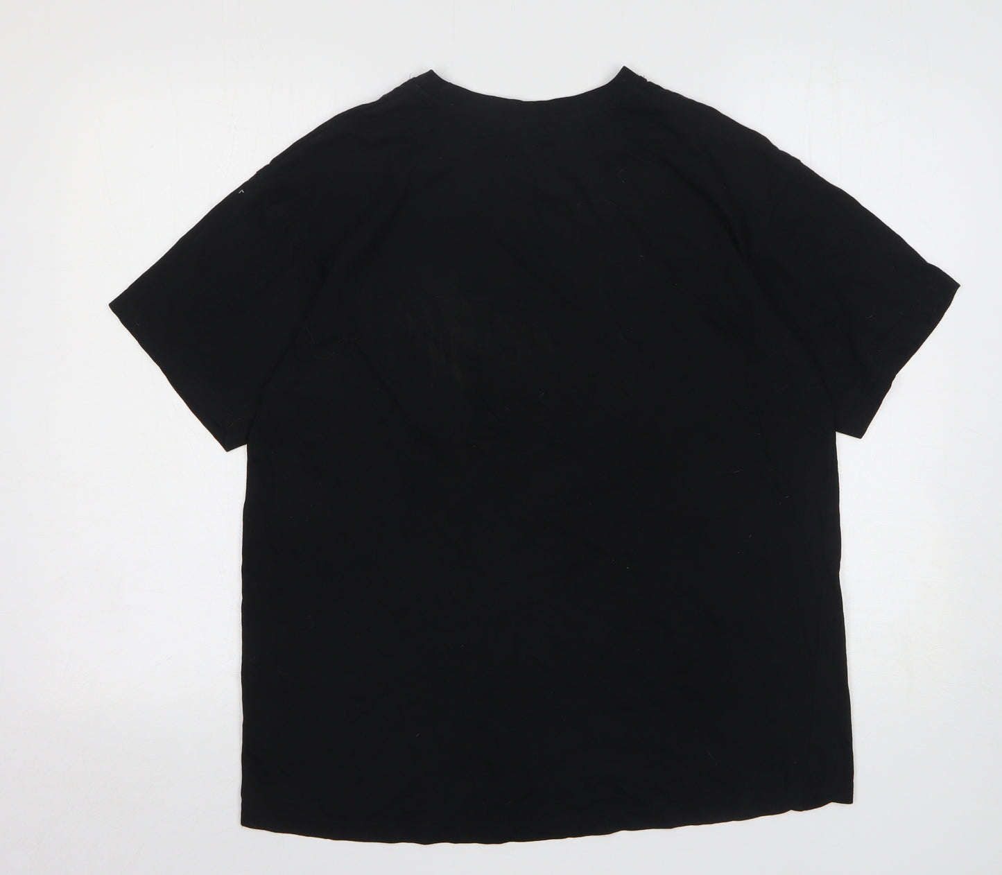 Traditional Craftwear Mens Black Cotton T-Shirt Size L Round Neck - Bushmills Boat Design