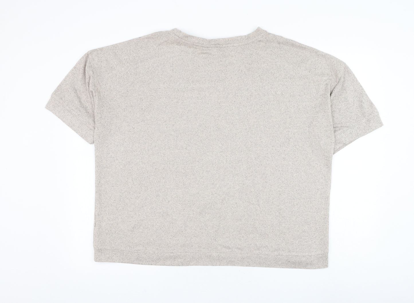 F&F Womens Beige Round Neck Polyester Pullover Jumper Size 18