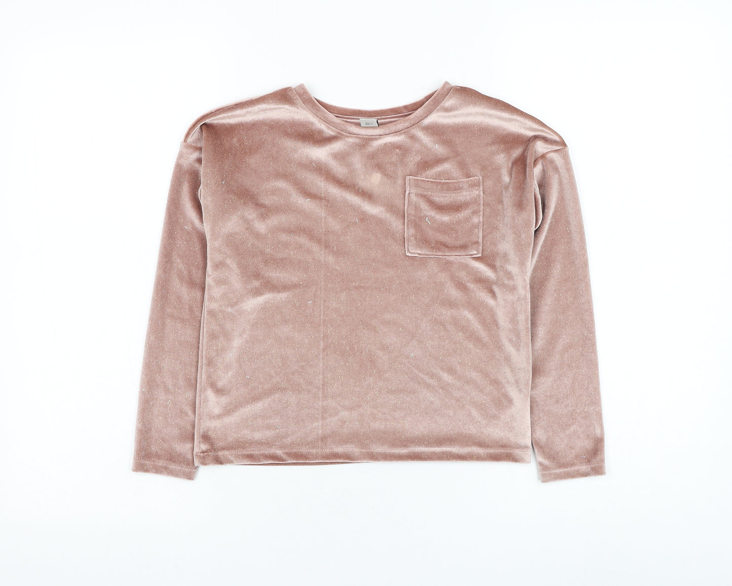 TU Girls Pink Polyester Pullover Sweatshirt Size 8 Years Pullover