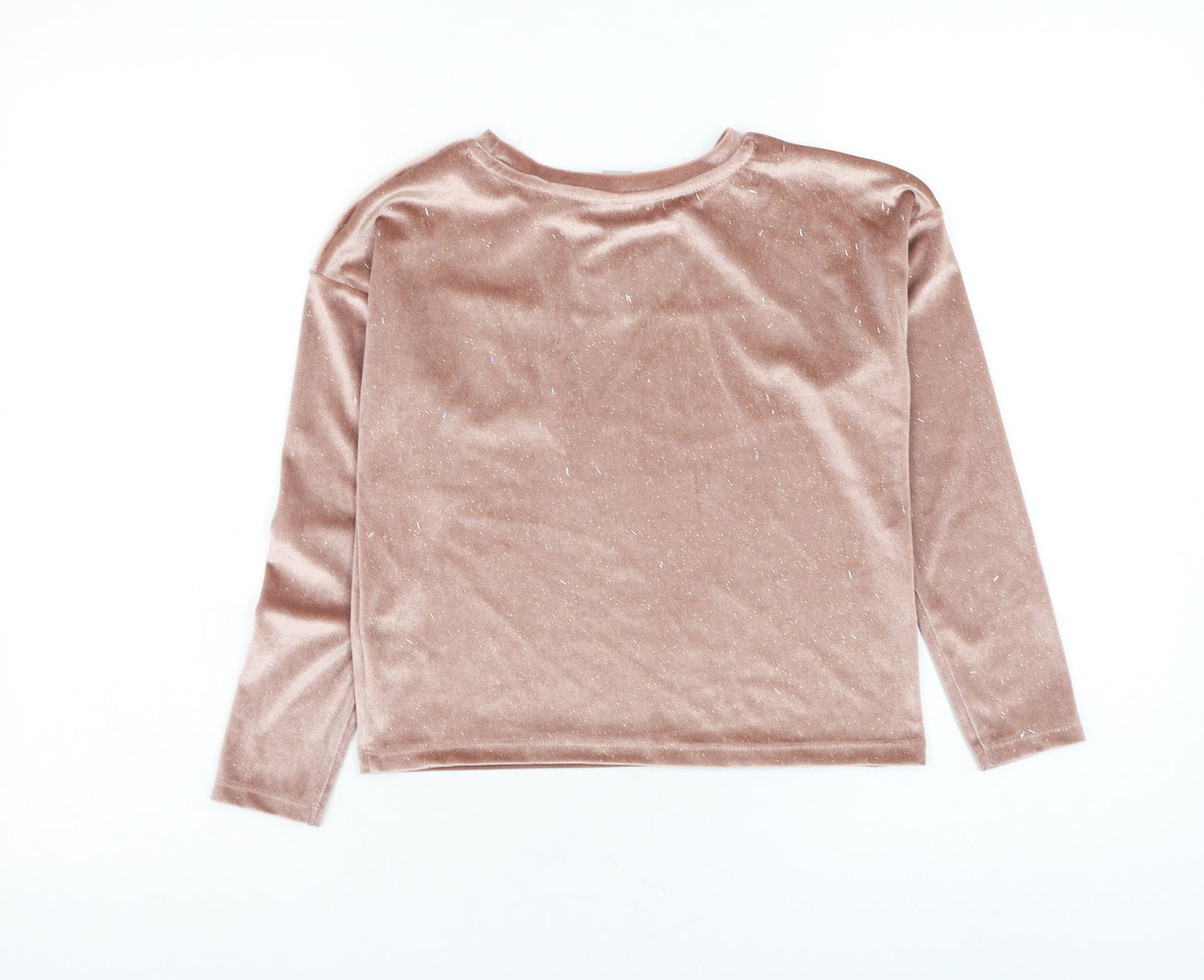TU Girls Pink Polyester Pullover Sweatshirt Size 8 Years Pullover