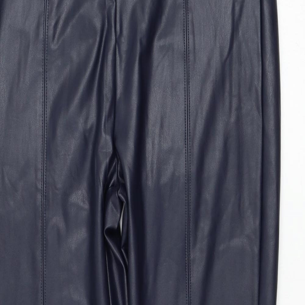 Marks and Spencer Womens Blue Polyester Capri Leggings Size 14 L28 in