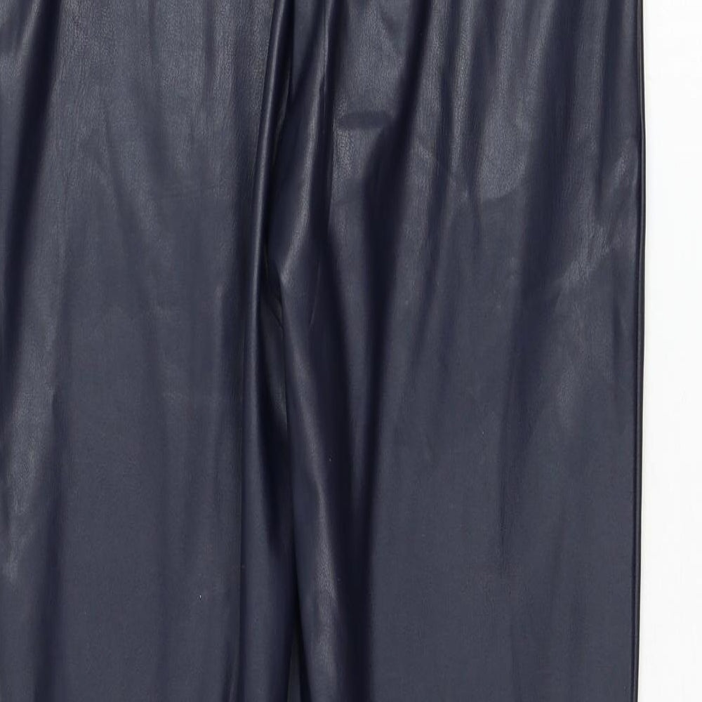 Marks and Spencer Womens Blue Polyester Capri Leggings Size 14 L28 in