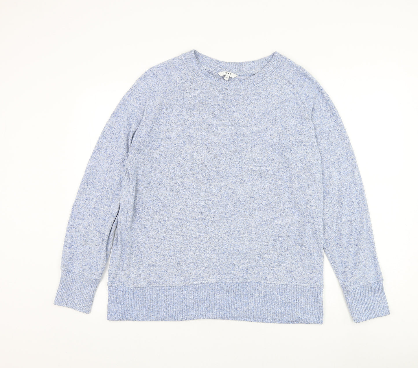 NEXT Womens Blue Round Neck Viscose Pullover Jumper Size 16