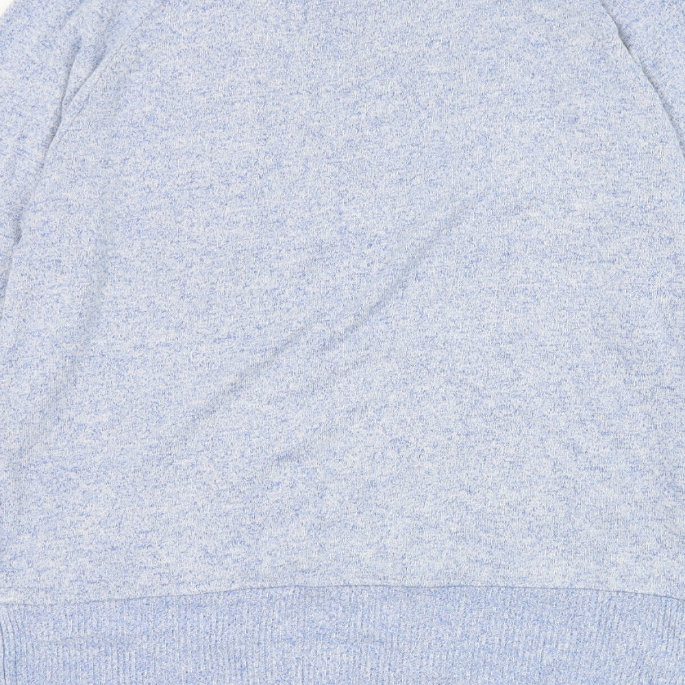 NEXT Womens Blue Round Neck Viscose Pullover Jumper Size 16