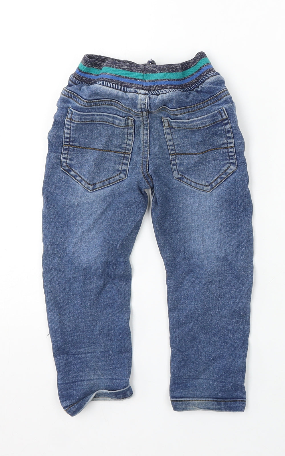 Dunnes Stores Boys Blue Cotton Jogger Jeans Size 18-24 Months Tie