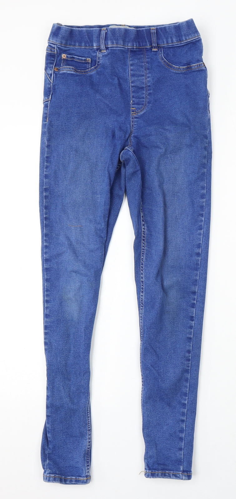 New Look Womens Blue Cotton Jegging Jeans Size 10 L28 in Regular