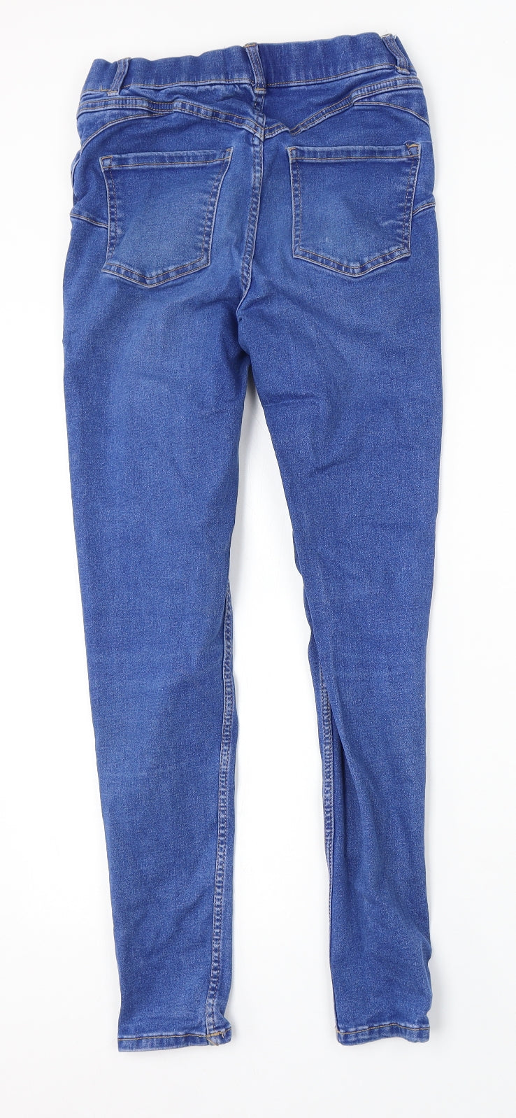 New Look Womens Blue Cotton Jegging Jeans Size 10 L28 in Regular