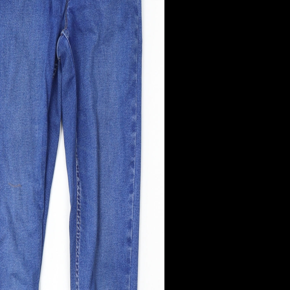 New Look Womens Blue Cotton Jegging Jeans Size 10 L28 in Regular