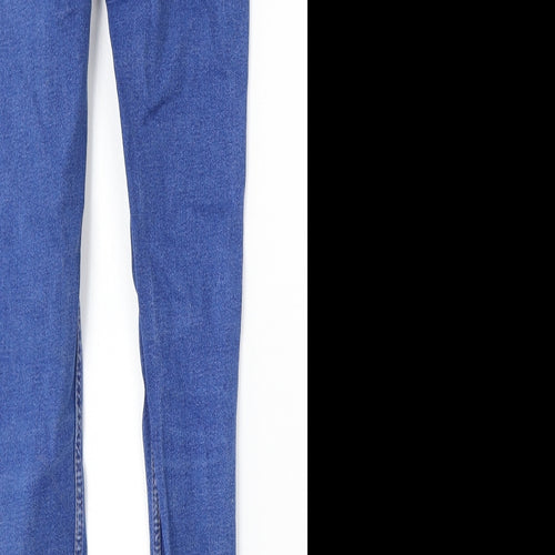 New Look Womens Blue Cotton Jegging Jeans Size 10 L28 in Regular