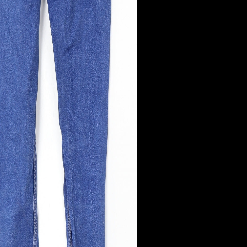 New Look Womens Blue Cotton Jegging Jeans Size 10 L28 in Regular