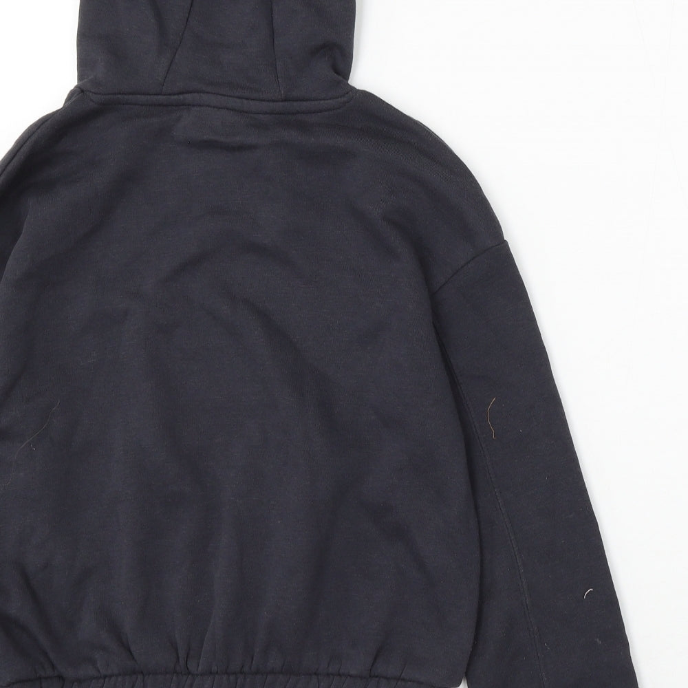 Primark Girls Blue Cotton Pullover Hoodie Size 9-10 Years - Boston
