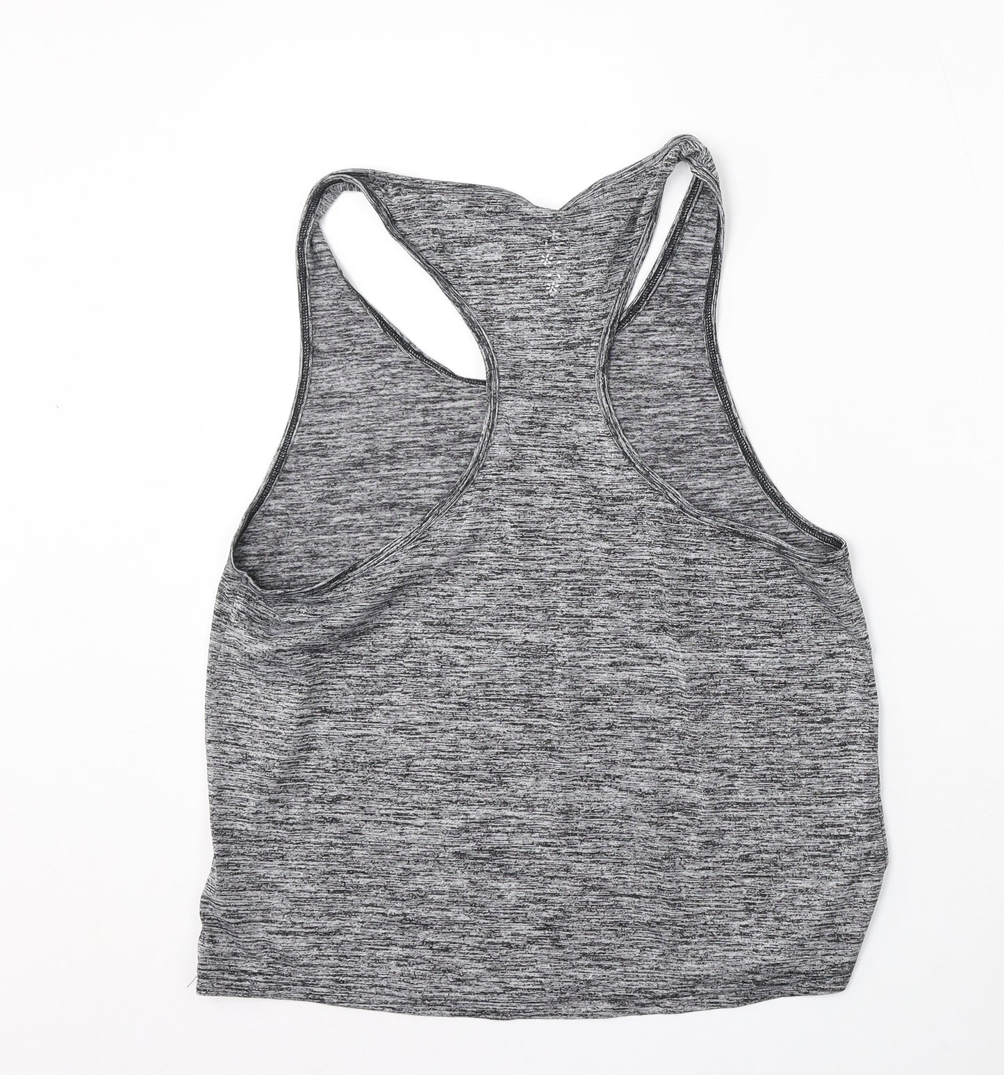 USA Pro Womens Grey Polyester Basic Tank Size L Round Neck