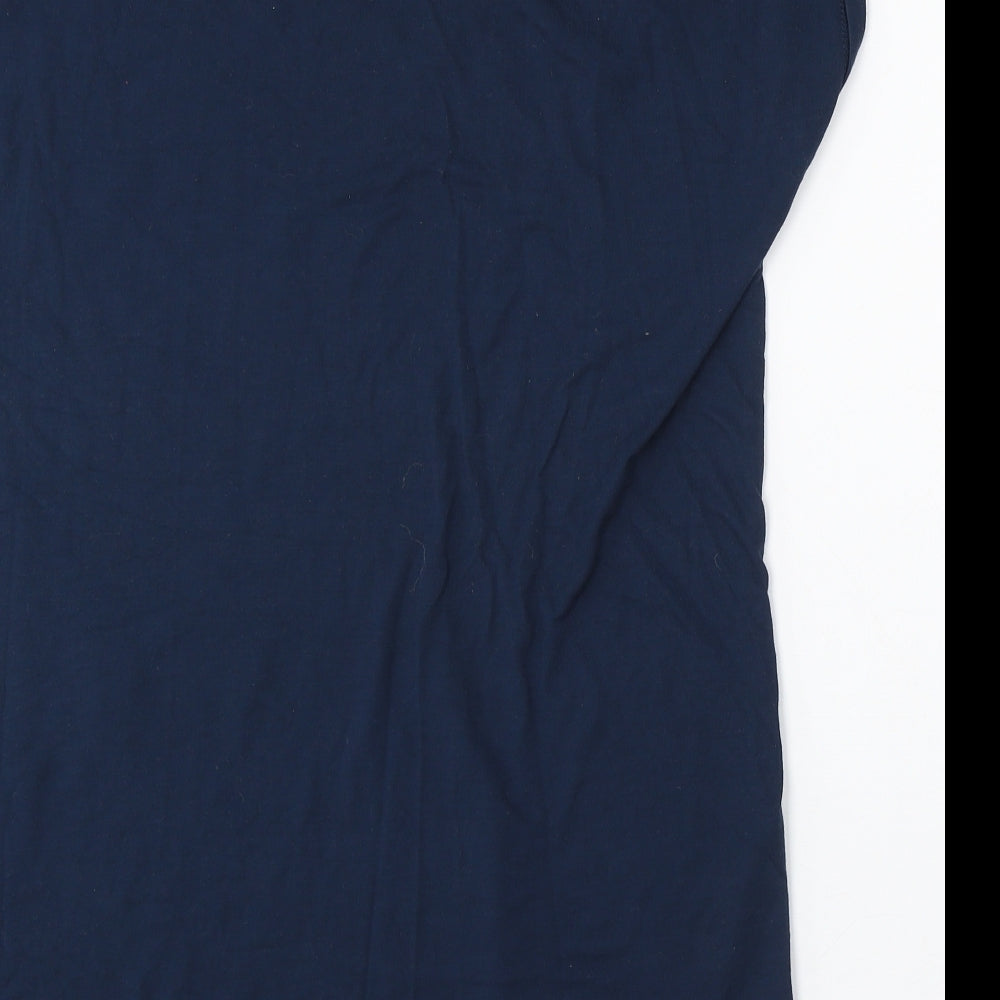 Primark Womens Blue Polyester Basic T-Shirt Size 12 Round Neck - take time to grow