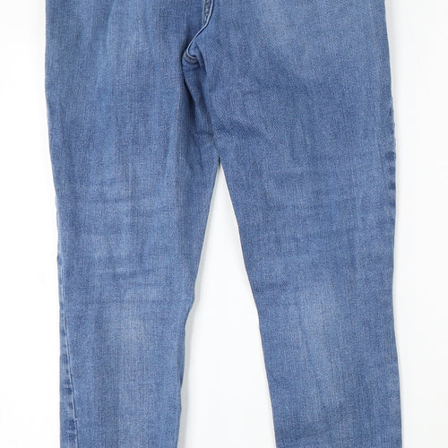 George Womens Blue Polyester Skinny Jeans Size 32 L28 in Regular Button
