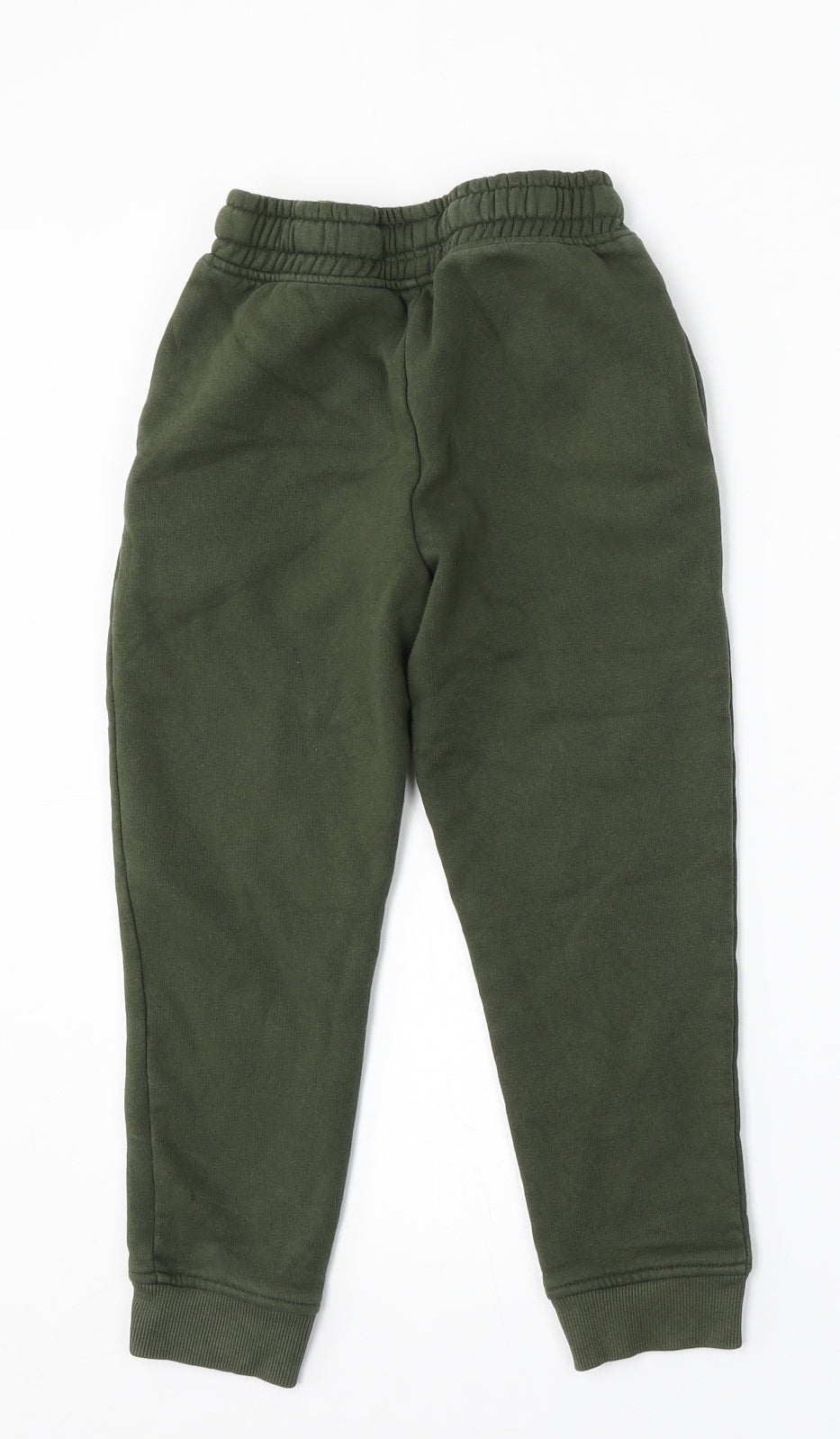 NEXT Boys Green Cotton Jogger Trousers Size 7 Years Regular