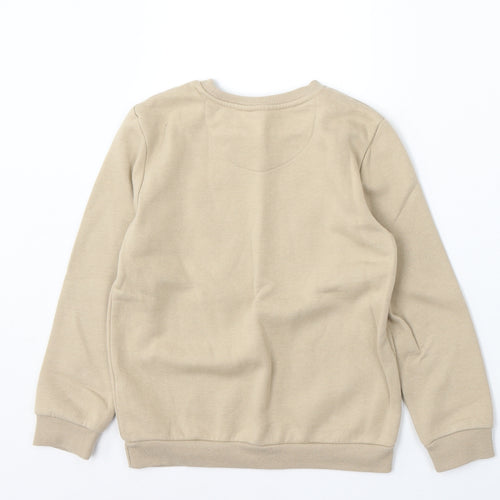 Primark Boys Beige Cotton Pullover Sweatshirt Size 7-8 Years - Bronx New York