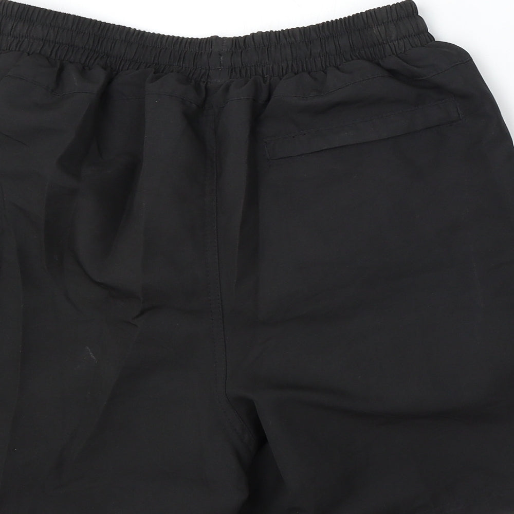 Lonsdale Mens Black Polyester Sweat Shorts Size M L7 in Regular Tie