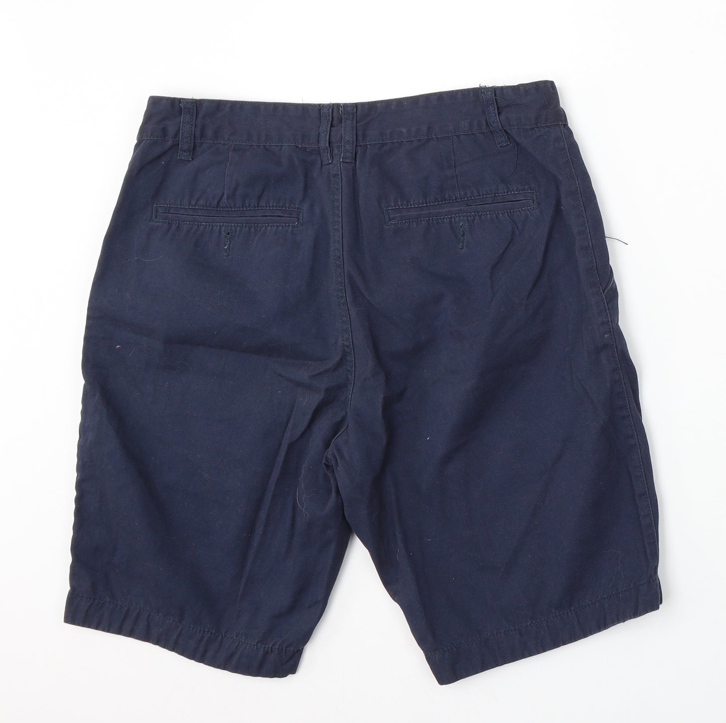 Livergy Mens Blue Cotton Bermuda Shorts Size 34 L12 in Regular Zip