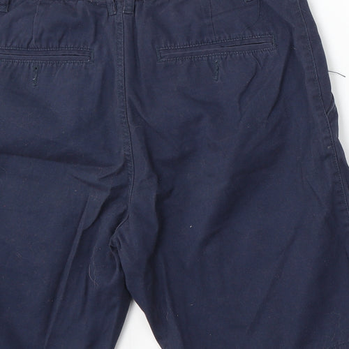 Livergy Mens Blue Cotton Bermuda Shorts Size 34 L12 in Regular Zip