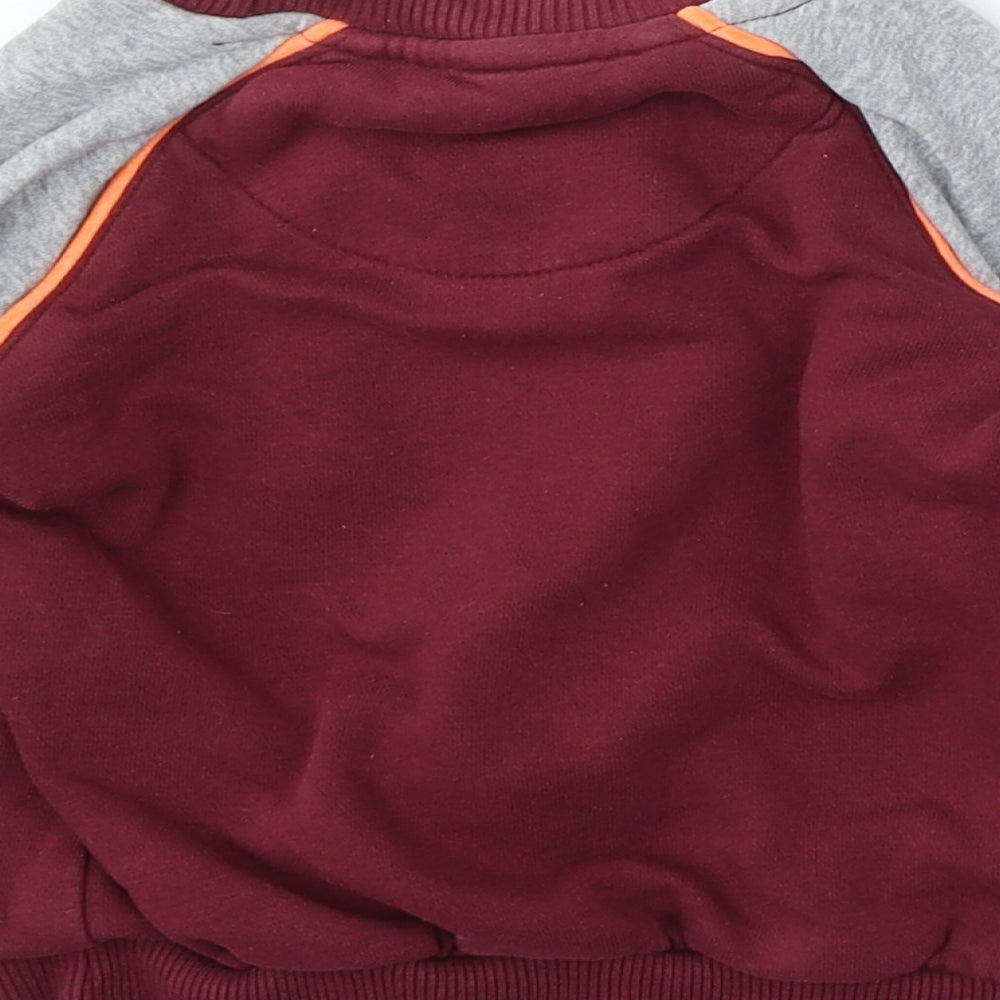 F&F Boys Red Cotton Pullover Jumper Size 18-24 Months - Dinosaur
