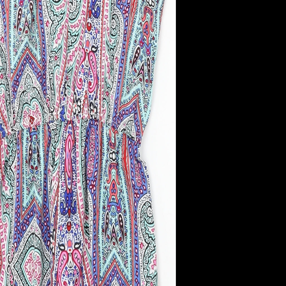 Atmosphere Womens Multicoloured Geometric Polyester Playsuit One-Piece Size 16