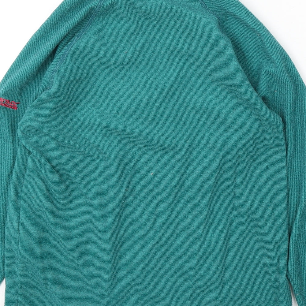 Regatta Girls Green Polyester Pullover Sweatshirt Size 13 Years Zip
