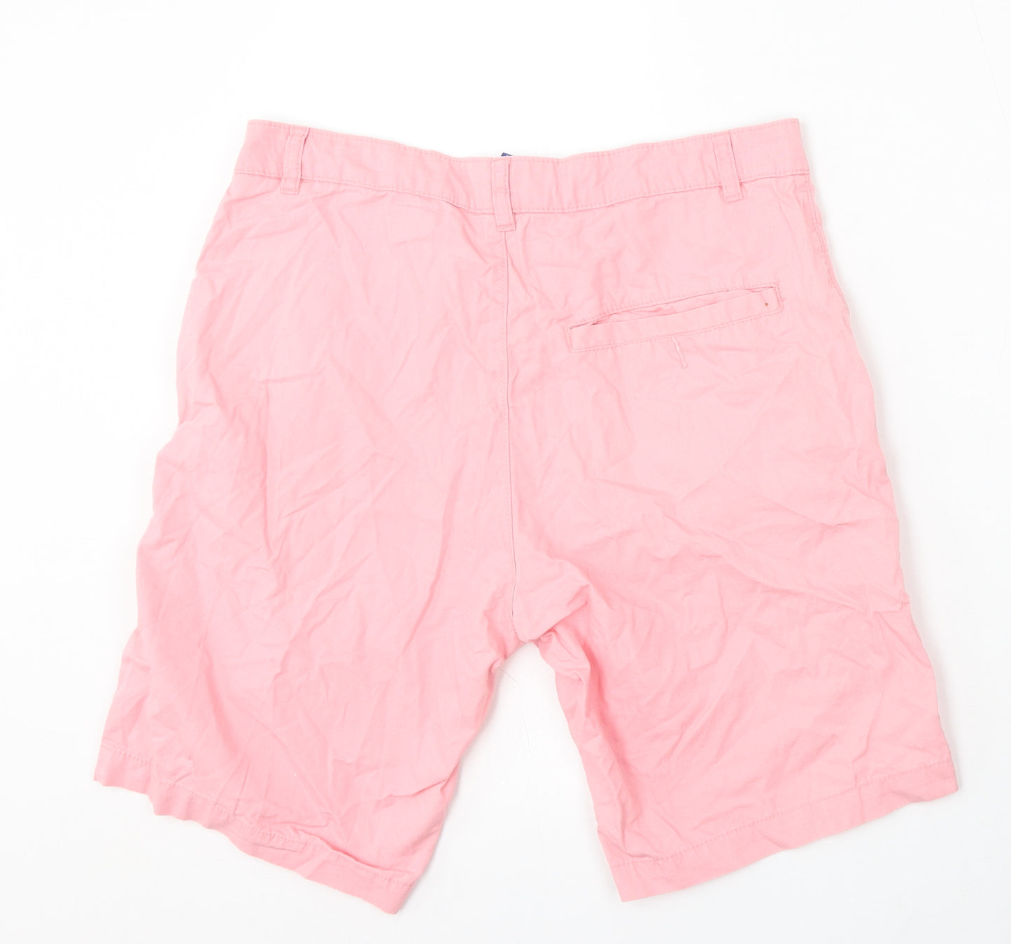 Divided by H&M Mens Pink Cotton Chino Shorts Size 30 L9 in Regular Button