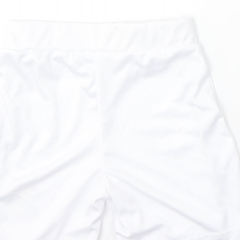 Dunnes Stores Boys White Polyester Sweat Shorts Size 7-8 Years Regular Tie - Irish Football