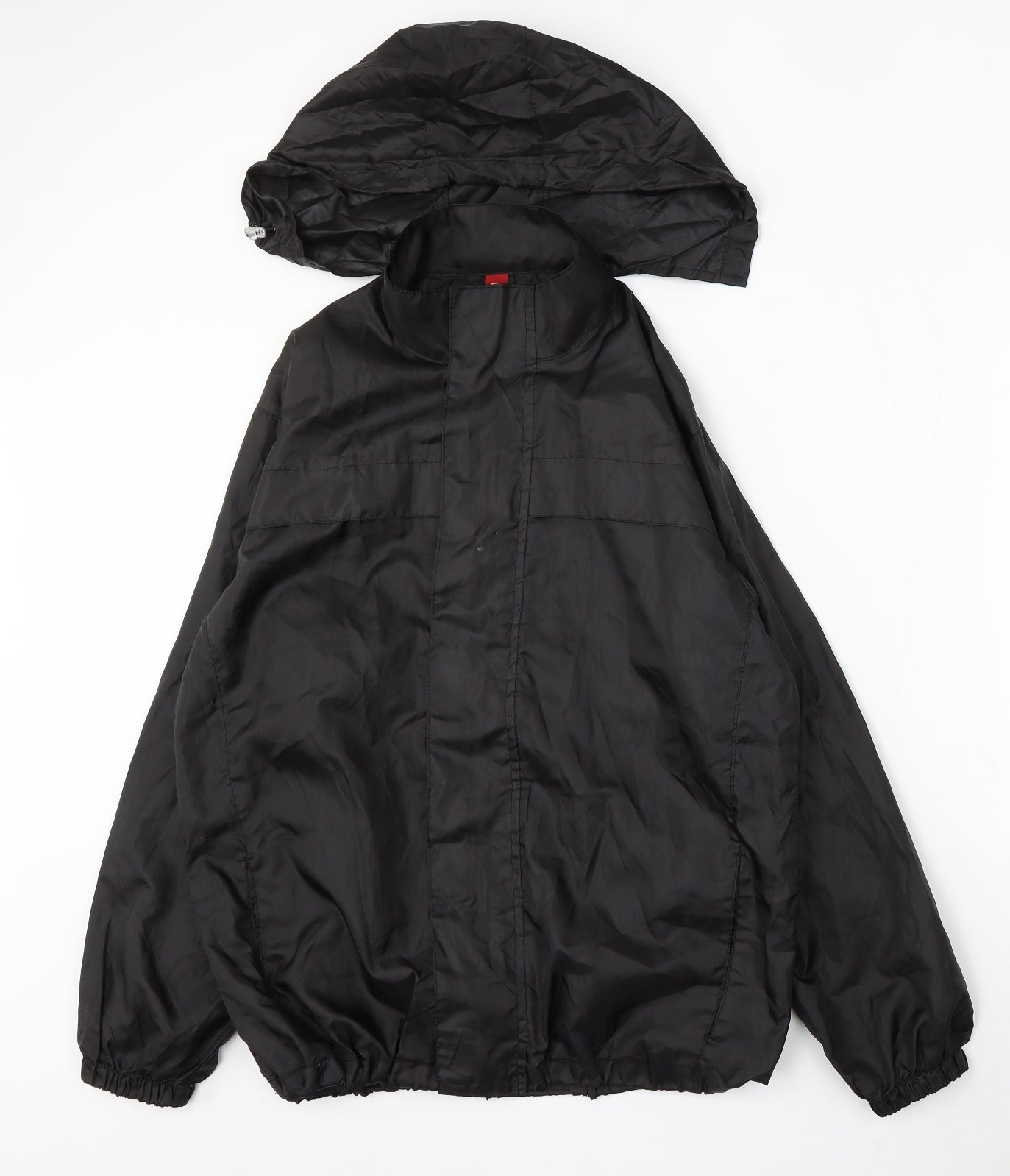 Denim & Co. Womens Black Jacket Size 12 Zip