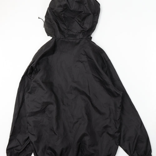 Denim & Co. Womens Black Jacket Size 12 Zip