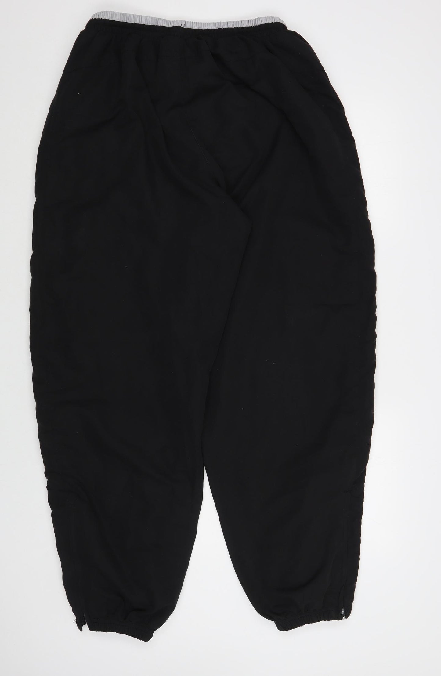 Slazenger Mens Black Polyester Jogger Trousers Size XL L32 in Regular Drawstring