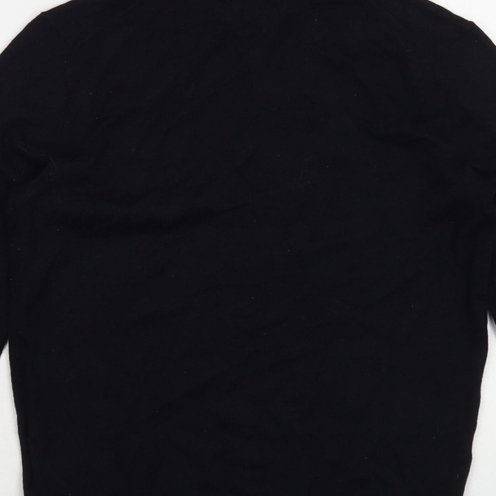 Stefano Conti Mens Blue Collared Wool Pullover Jumper Size S