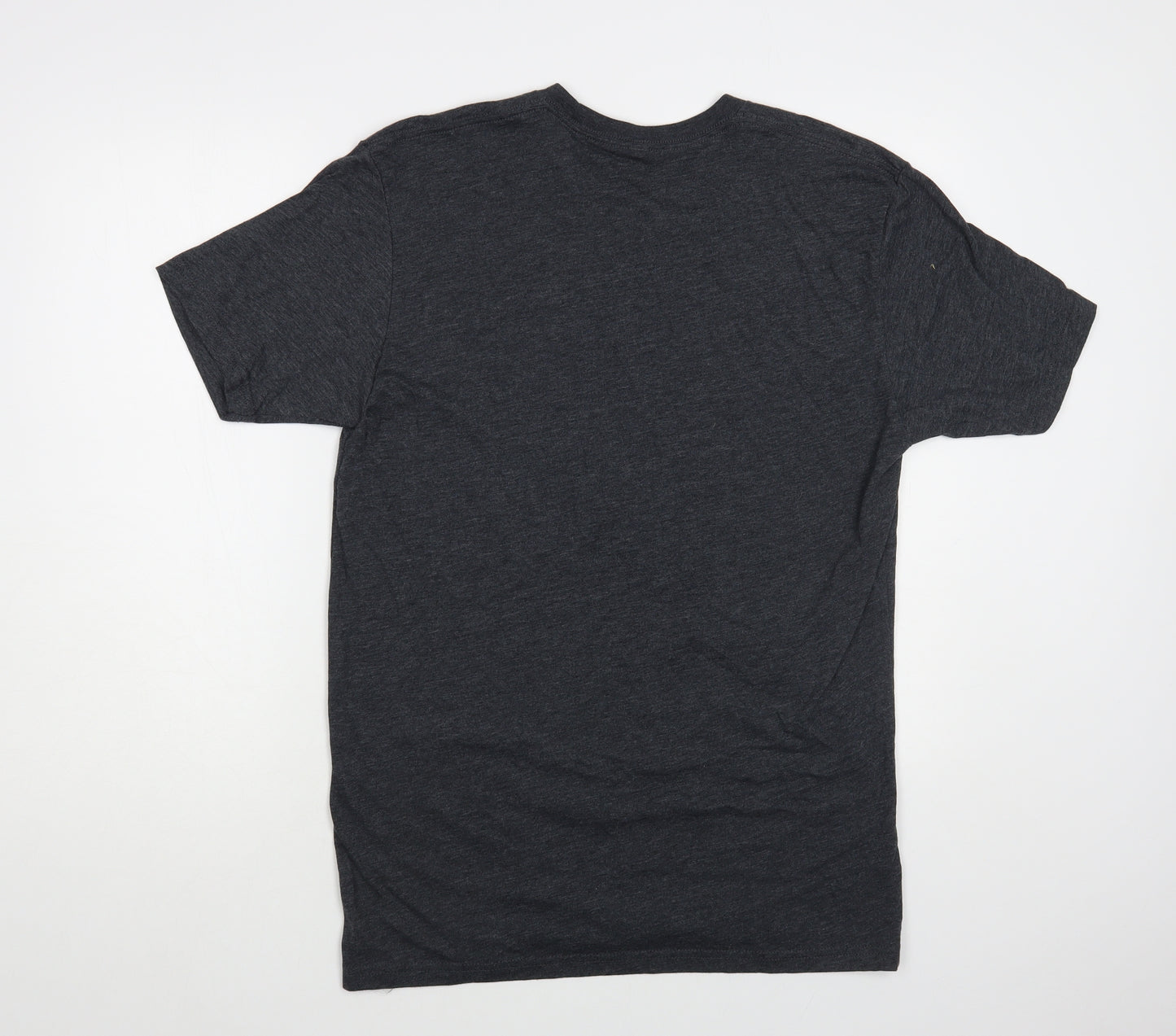 Next Level Mens Grey Cotton T-Shirt Size L Crew Neck