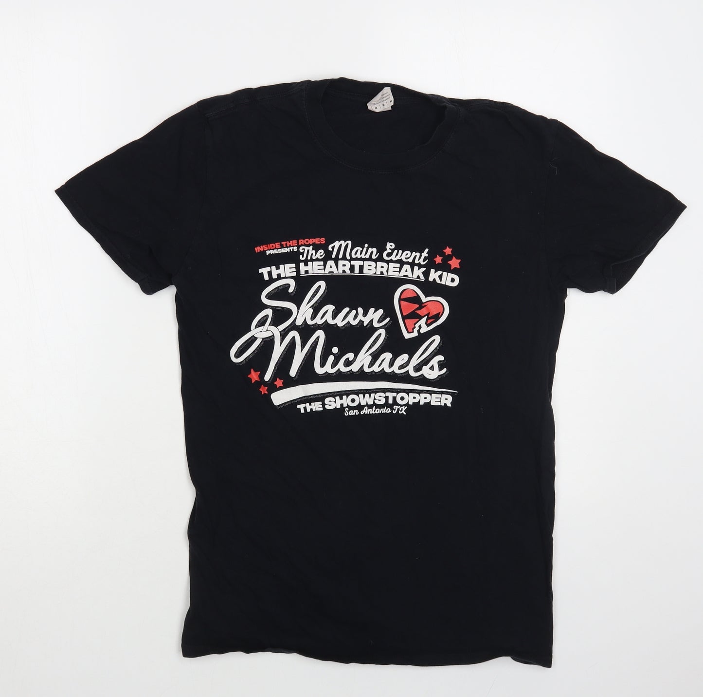 Gildan Mens Black Cotton T-Shirt Size M Crew Neck - The Heartbreak Kid