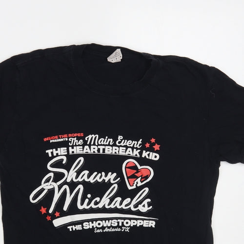 Gildan Mens Black Cotton T-Shirt Size M Crew Neck - The Heartbreak Kid