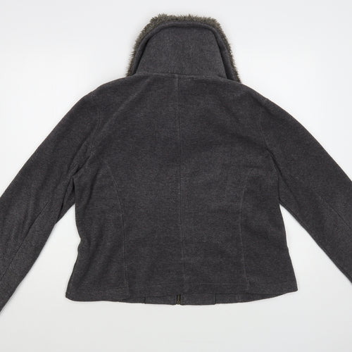 Alex & Co. Womens Grey Jacket Size 16 Zip