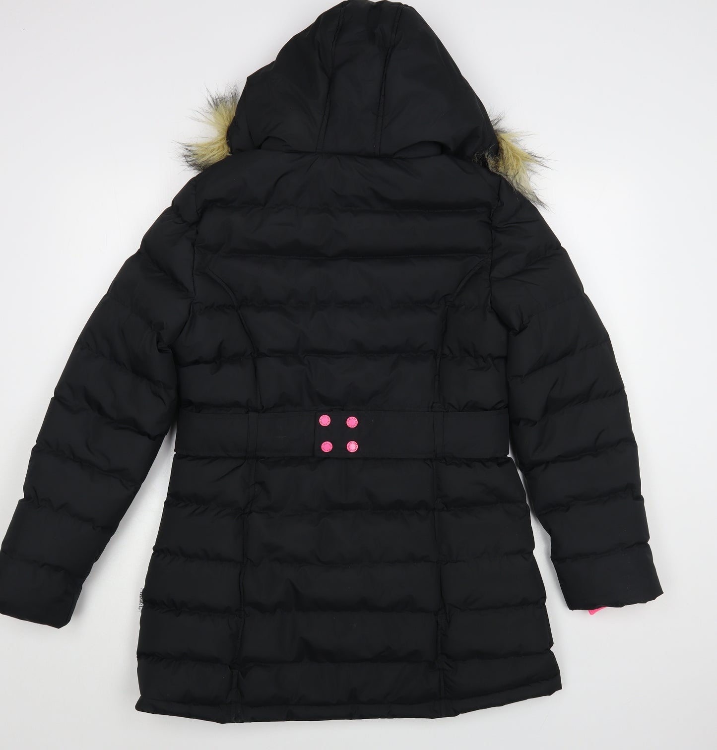 Everlast Womens Black Parka Coat Size 12 Zip