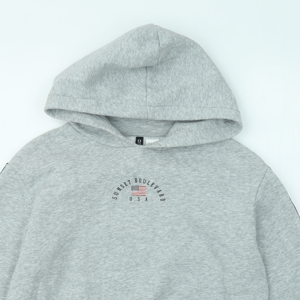 Divided by H&M Womens Grey Cotton Pullover Hoodie Size S - USA