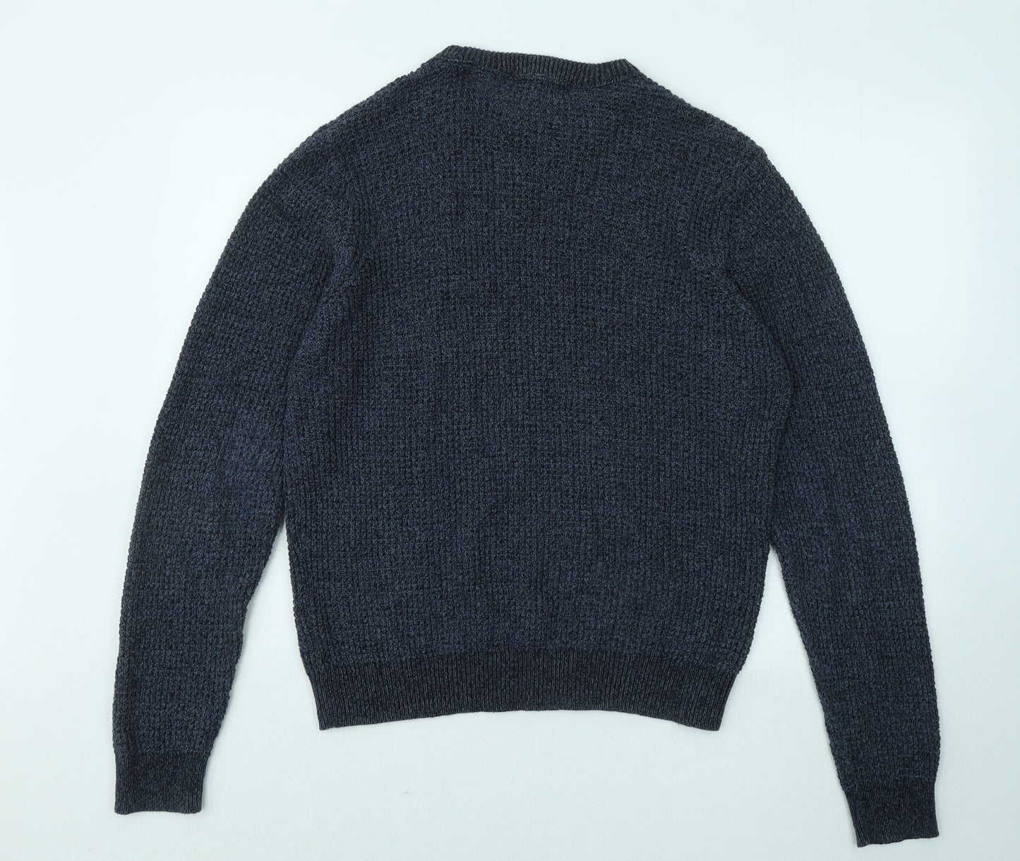 Primark Mens Blue Round Neck Cotton Pullover Jumper Size M