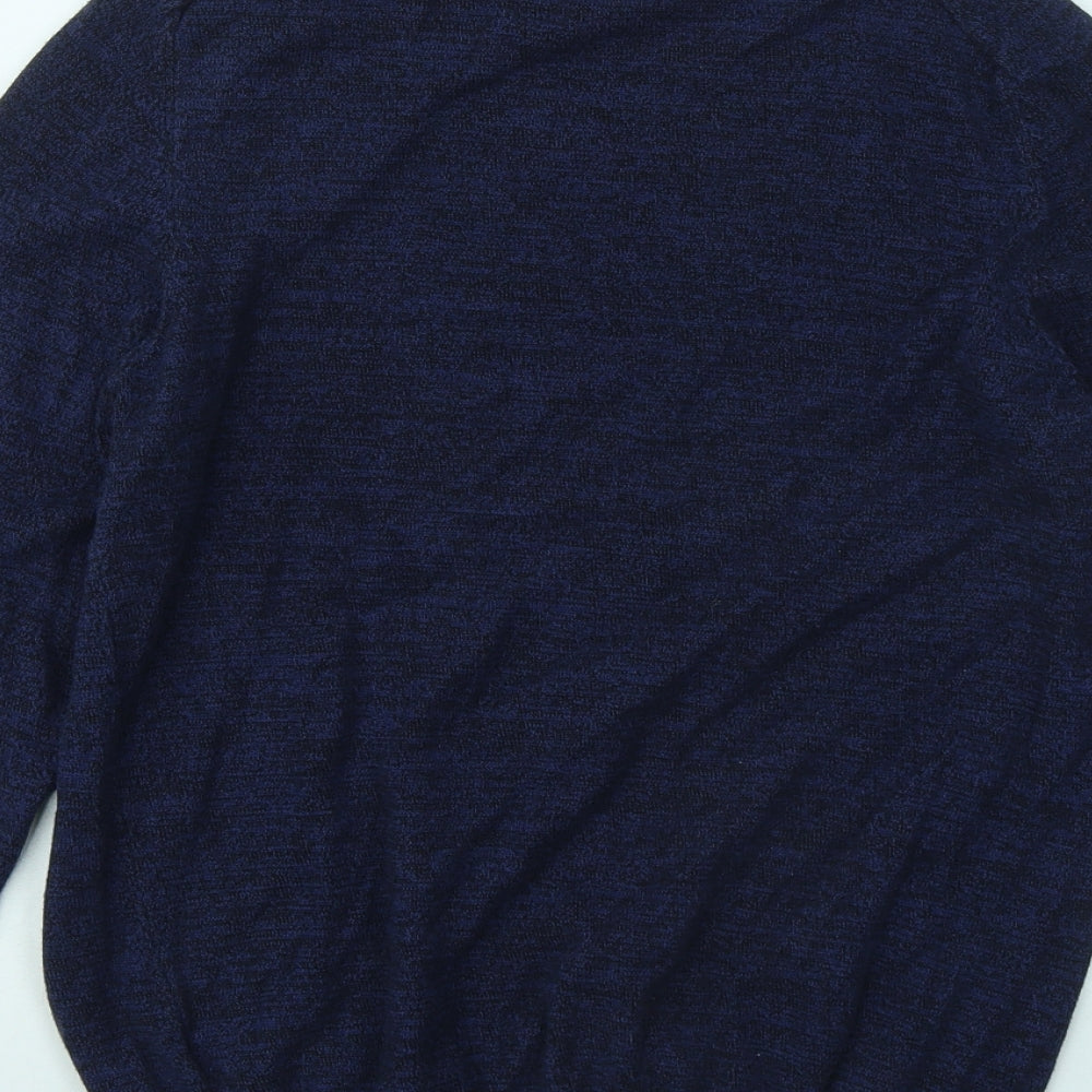 Primark Mens Blue Round Neck Cotton Pullover Jumper Size S