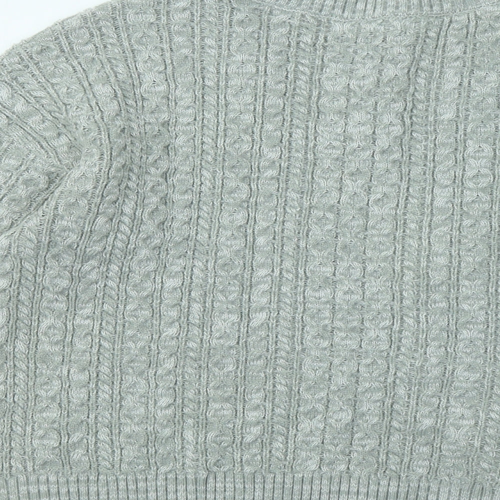 Atmosphere Womens Grey Round Neck Acrylic Pullover Jumper Size 16