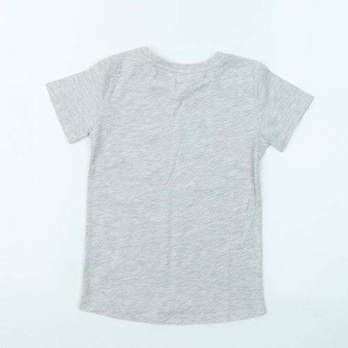Dunnes Stores Boys Grey Polyester Basic T-Shirt Size 3-4 Years Round Neck - Gaming
