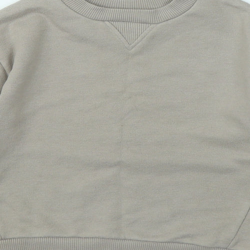 Dunnes Stores Boys Beige Polyester Pullover Sweatshirt Size 3-4 Years - Staying Happy Always Good Thoughts