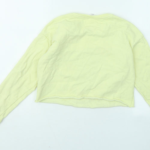 Candy Couture Girls Yellow Cotton Pullover Sweatshirt Size 10 Years - Shine Bright Diamond