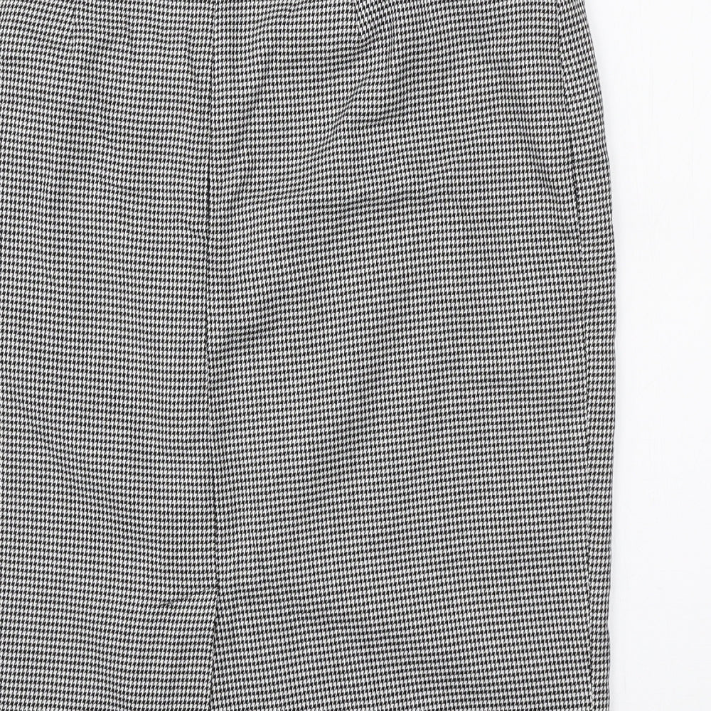 Wallis Womens Multicoloured Herringbone Polyester Straight & Pencil Skirt Size 16 Zip