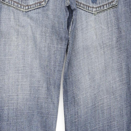 Diesel Mens Blue Cotton Straight Jeans Size 30 L34 in Regular Button