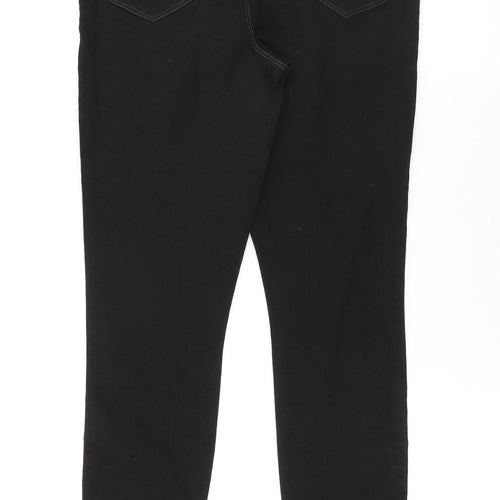 Pep&Co Womens Black Cotton Jegging Jeans Size 10 L28 in Regular