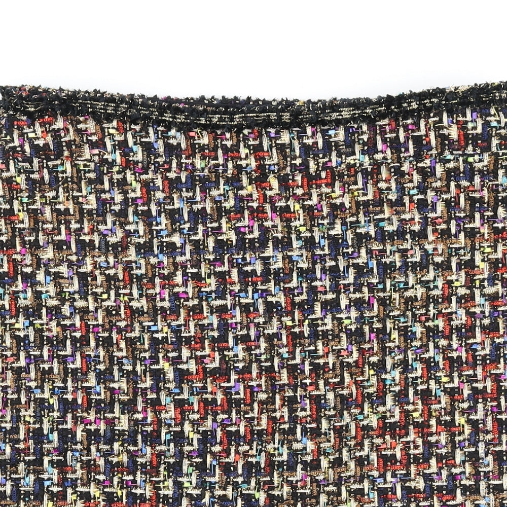 Savida Womens Multicoloured Polyester Straight & Pencil Skirt Size S Zip