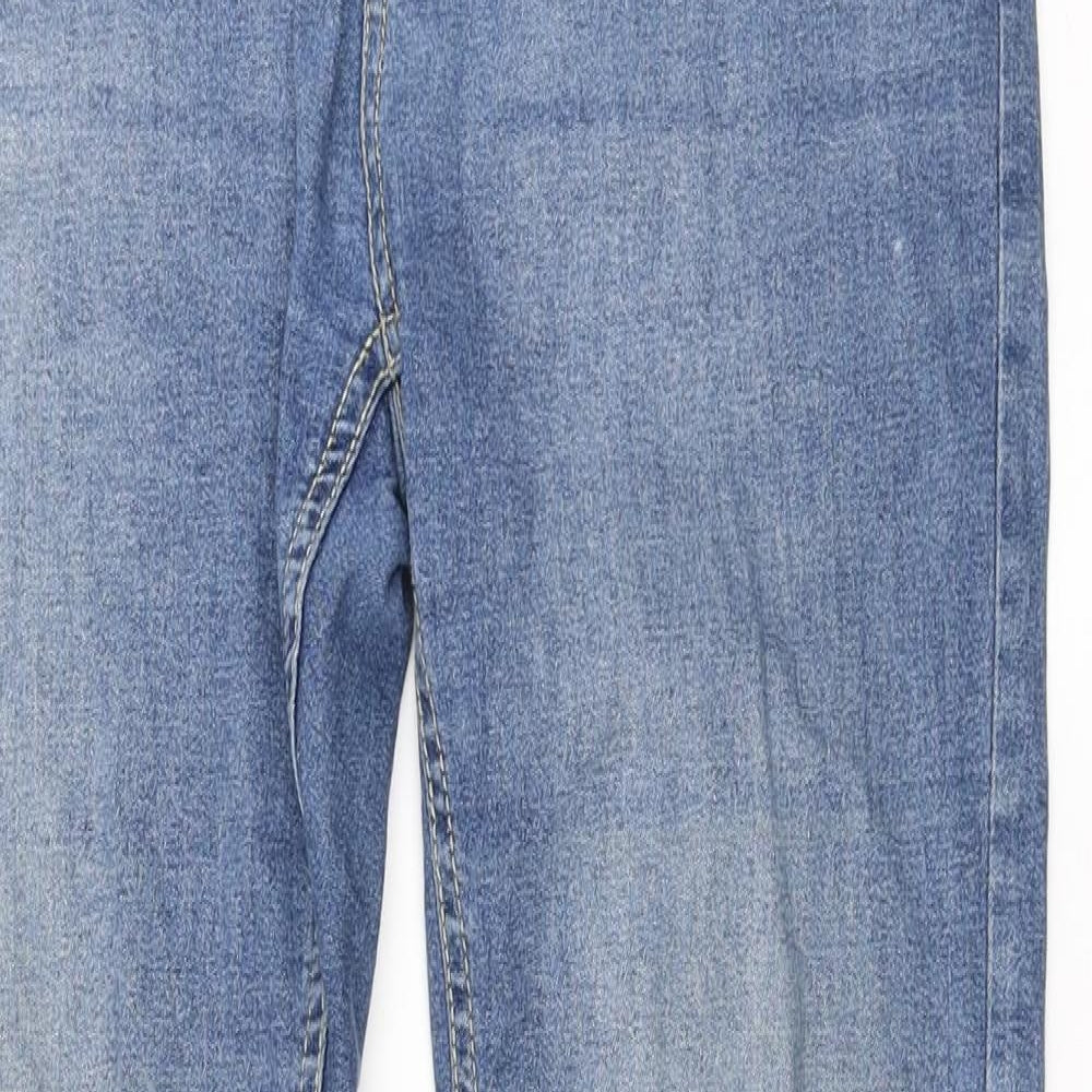 Dunnes Stores Womens Blue Cotton Skinny Jeans Size 14 L29 in Regular Button
